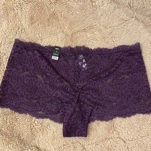Torrid purple lace underwear/ panties size 1X NEW